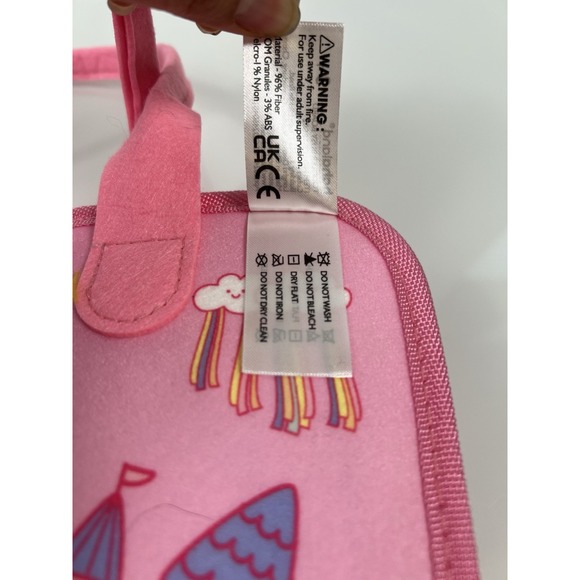 Montessori Hahaland Toddler 3+ Sensory Busy Board Bag Girls Pink Unicorn Travel - Picture 4 of 13